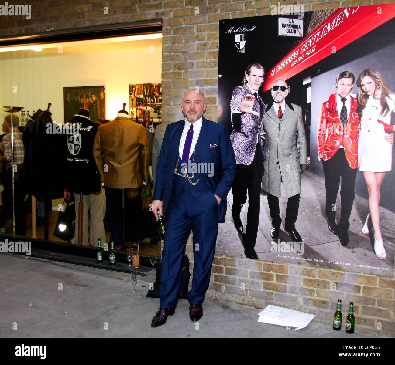 Mark Powell Mark Powell shop opening launch on street in London's West End London, England - 17.06.10 Gabor Scott Stock Photo - Alamy