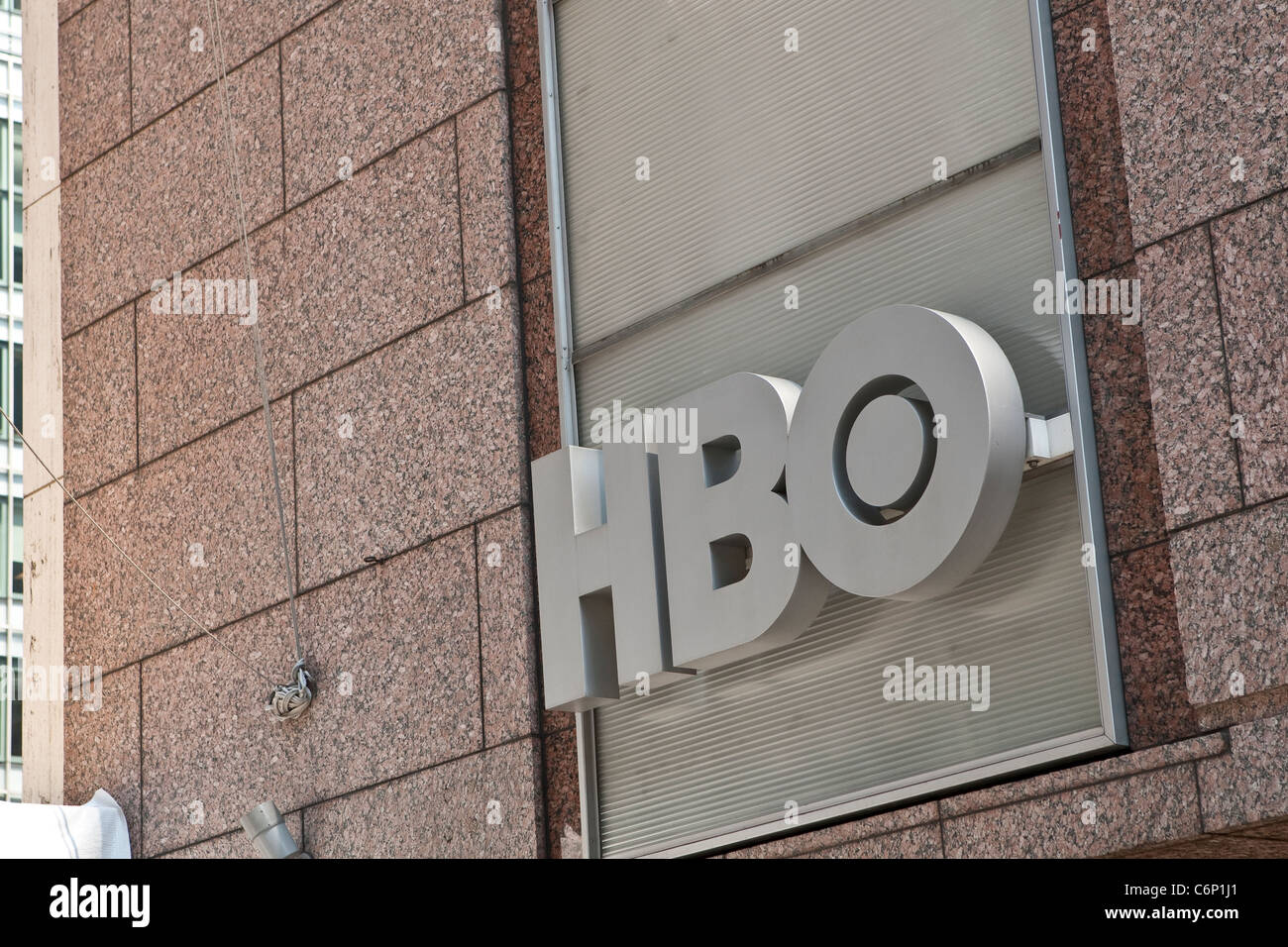 HBO headquarters is pictured in the New York City borough of Manhattan, NY, Tuesday August 2, 2011. Stock Photo