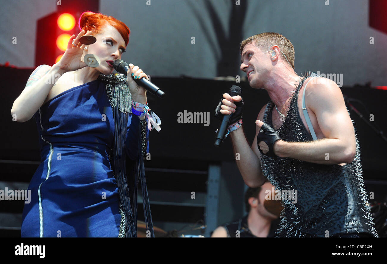 Jake Shears and Anna Matronic of the Scissor Sisters The 2010