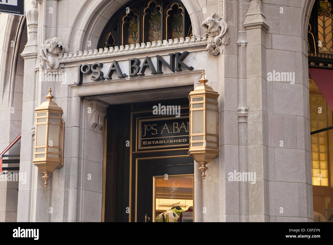 Jos A Bank Clothiers Store Is Pictured In Financial District Of