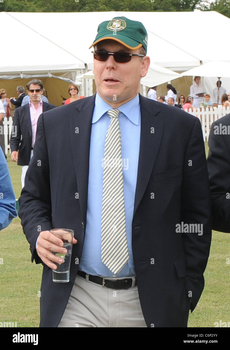 Prince Albert of Monaco during the Asprey World Class Cup at Hurtwood Park Polo Club Surrey, England - 17.07.10 Stock Photo