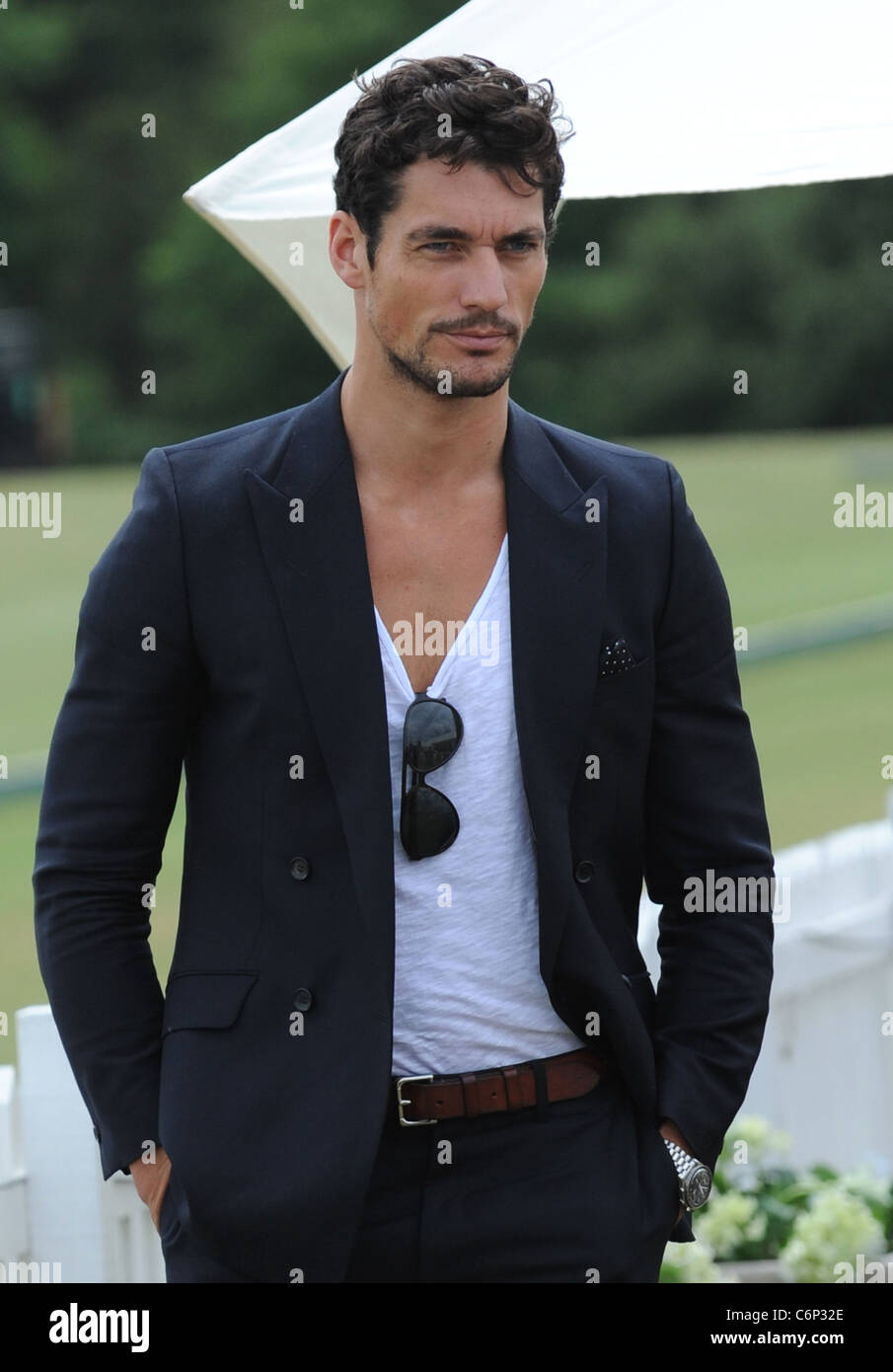Model David Gandy during the Asprey World Class Cup at Hurtwood Park ...