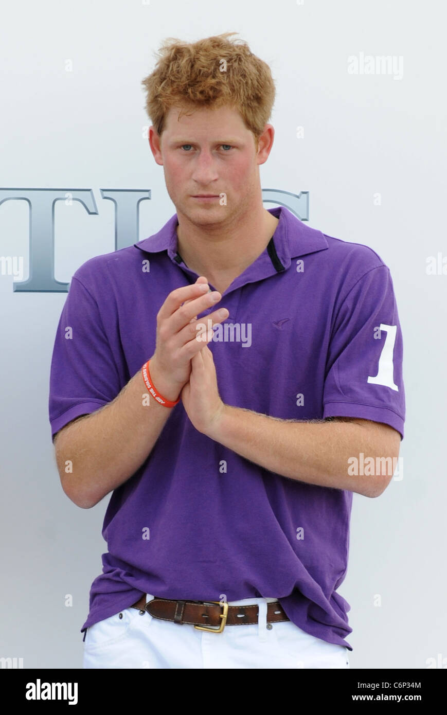 Prince Harry during the Asprey World Class Cup at Hurtwood Park Polo Club  in Surrey Surrey, England - 17.07.10 Stock Photo - Alamy