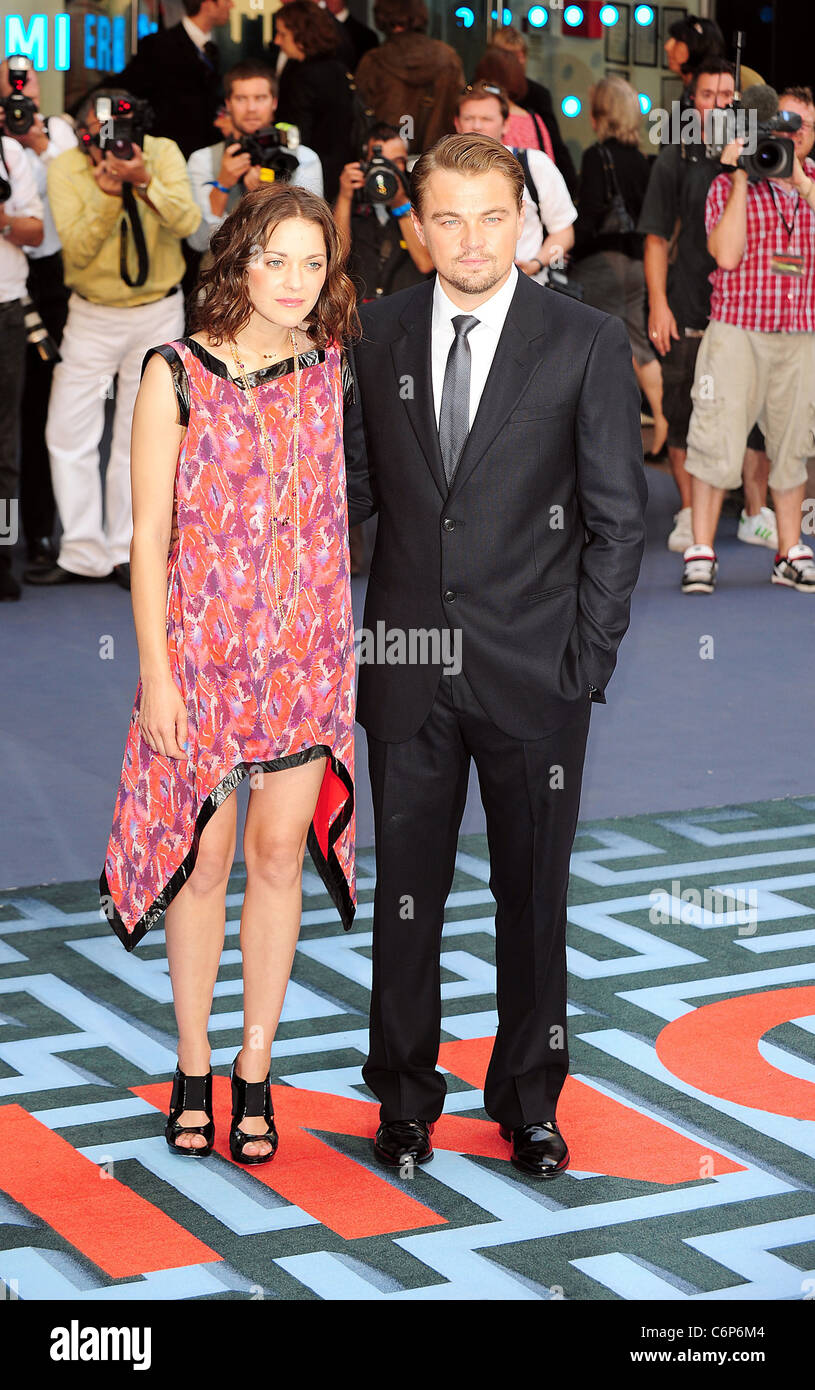 Marion Cotillard, Leonardo DiCaprio The premiere of Inception at the ...
