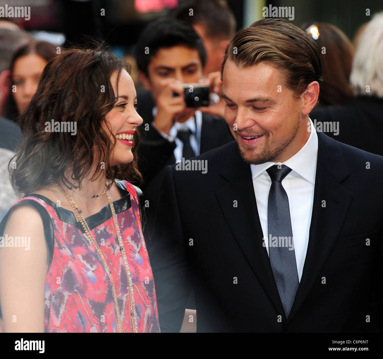 Marion Cotillard, Leonardo DiCaprio The premiere of Inception at the Odeon cinema Arrivals