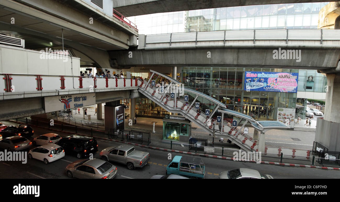 Siam Station Bts Railway Near Siam Paragon Shopping Mall Bangkok Siam Station Bts Railway Near Siam Paragon Shopping Mall Bangkok