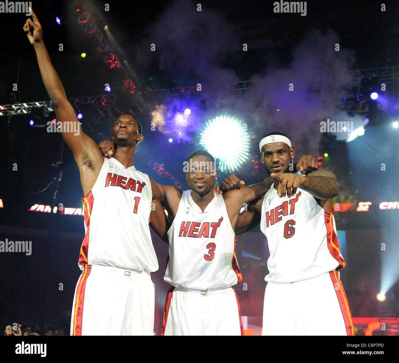 Big 3 Miami Heat James Wade & Bosh NBA