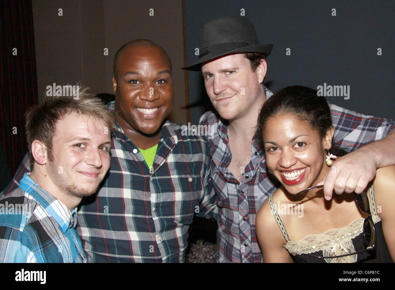 Gerard A. Canonico, Royce Love Russell, Patch Darragh, and Tiffany Jones after party for the Ars Nova 54 10 Music Marathon Stock Photo