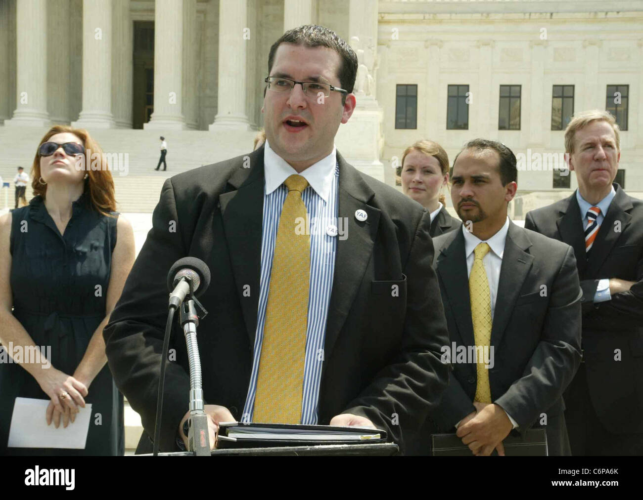 Jordan Marks Young Americans for Freedom hold a press conference on Elena  Kagan's Record and Judicial Philosophy outside the Stock Photo - Alamy