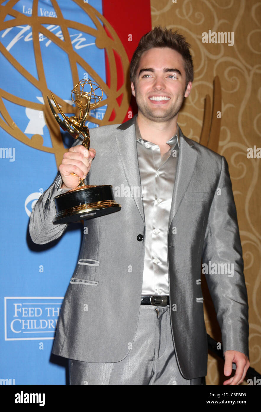 Drew Tyler Bell 2010 Daytime Emmy Awards held at Las Vegas Hilton Hotel & Casino - Press Room Las Vegas, Nevada - 27.06.10 Stock Photo