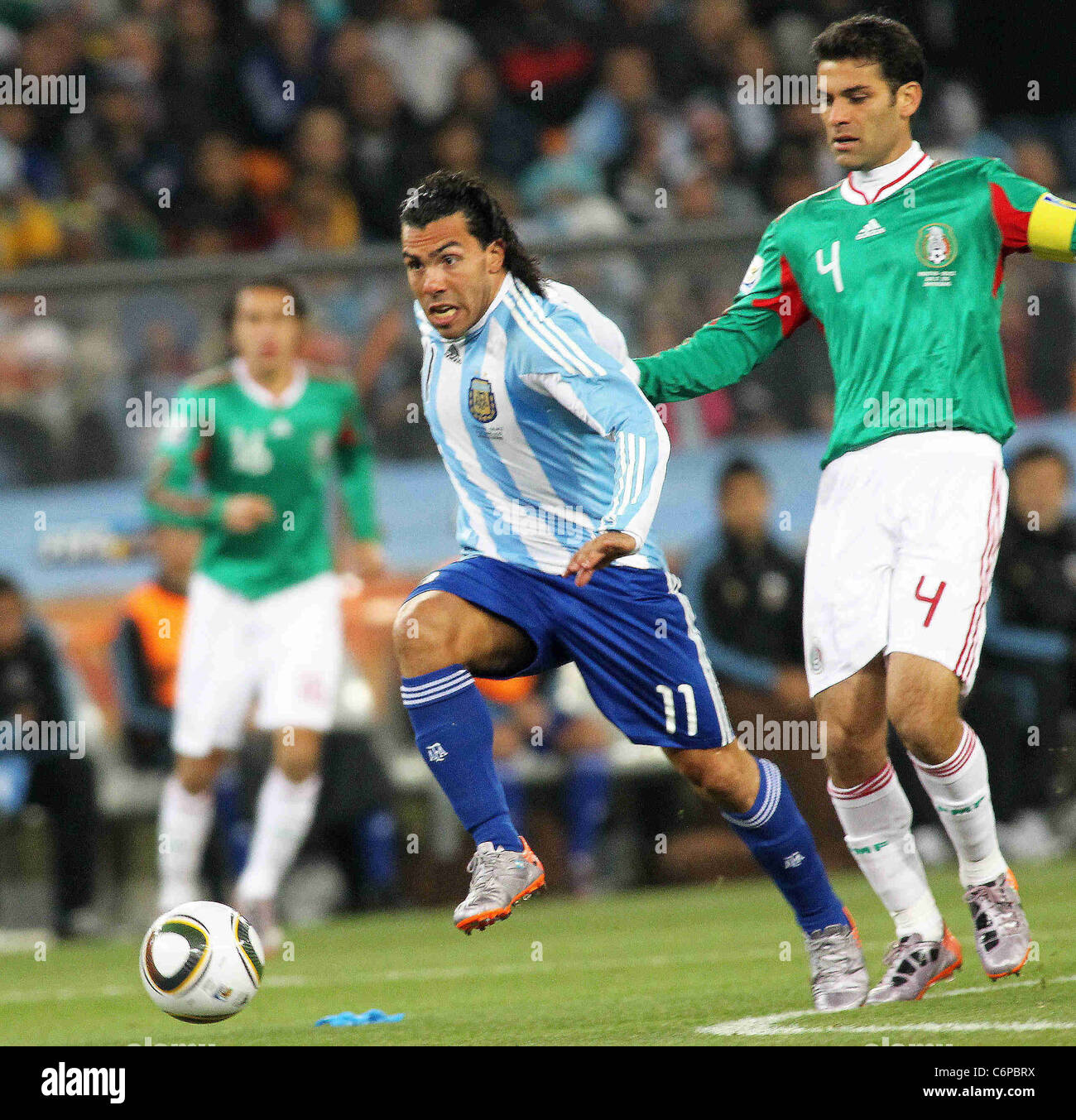 Carlos Tevez 2010 FIFA World Cup - Argentina vs. Mexico (3-1) - at