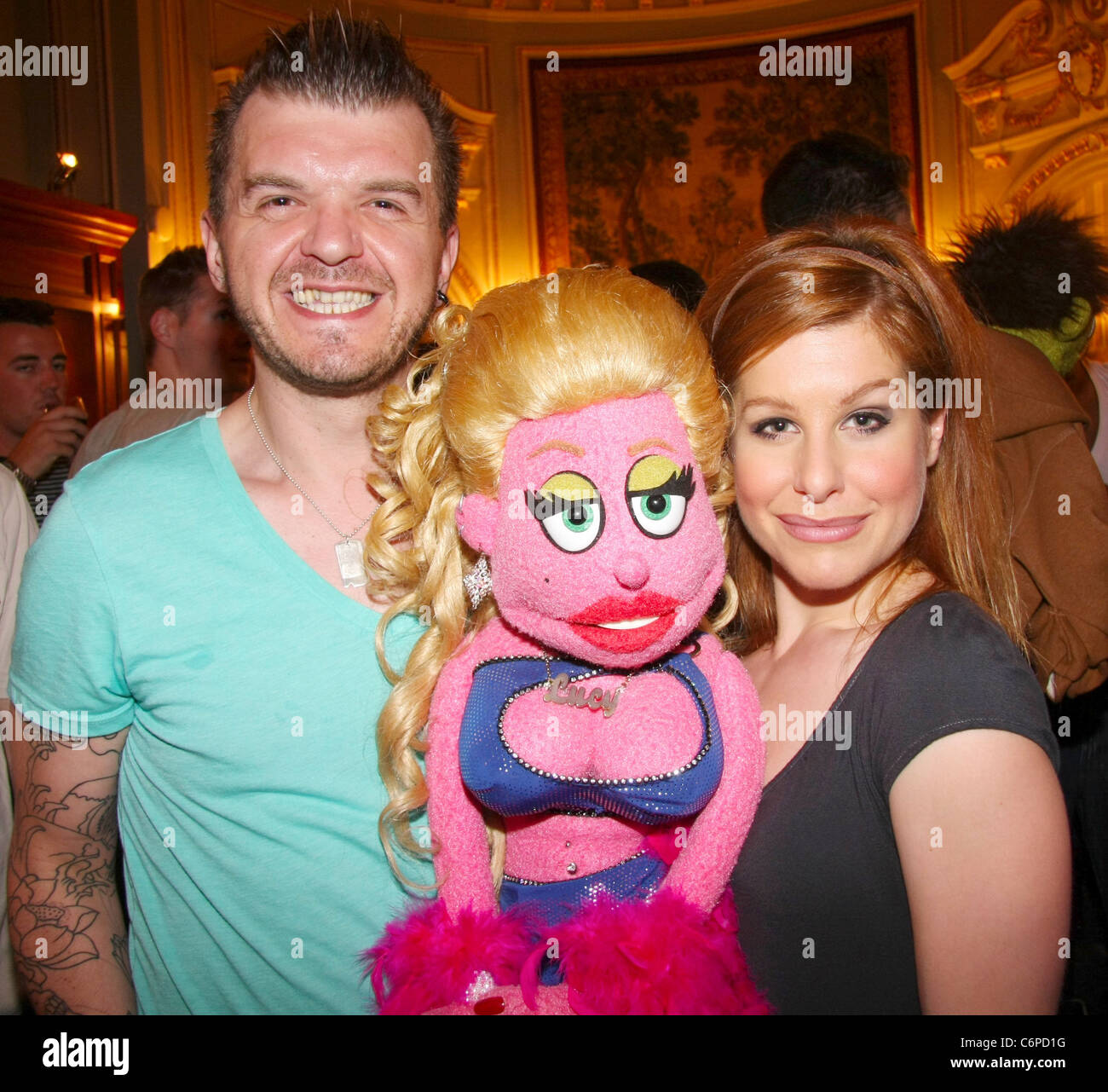 Cast Members And Puppet Avenue Q 4th Anniversary Party At Wyndhams