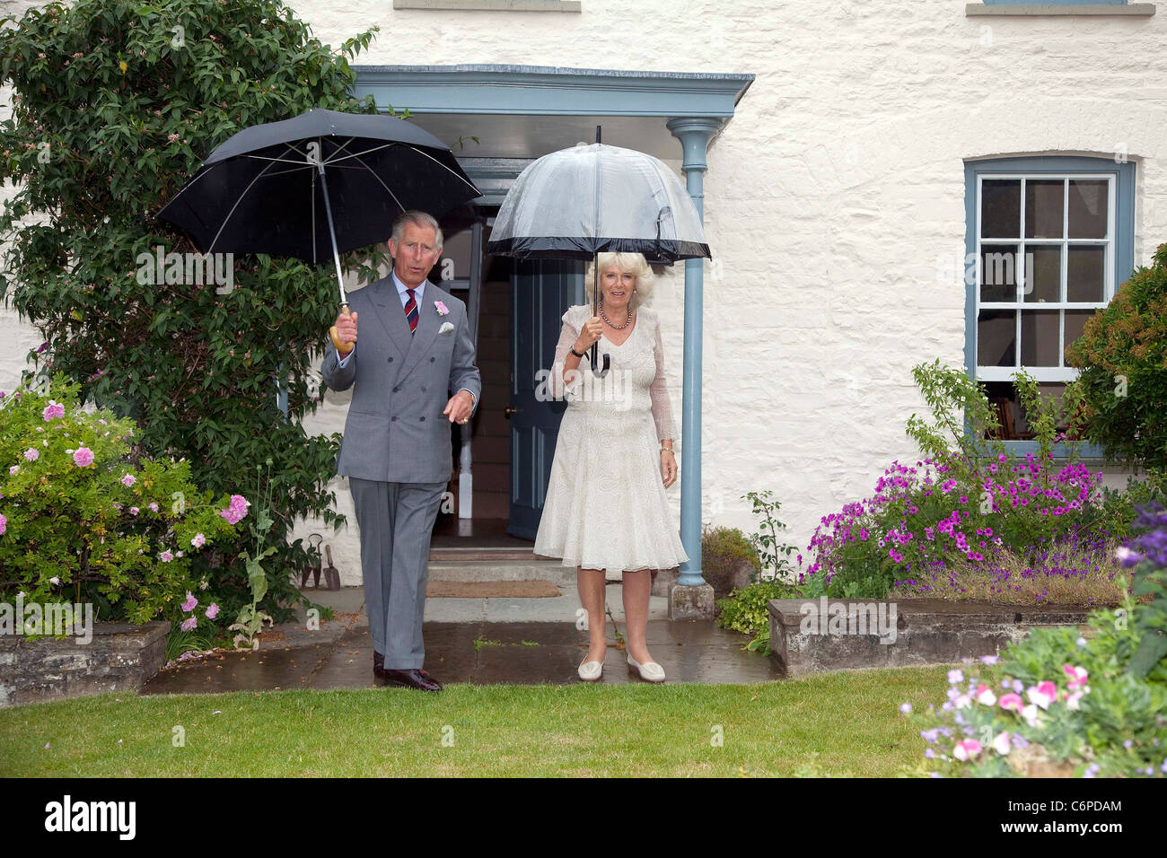 Prince Charles, Prince of Wales and Camilla, Duches of Cornwall host a