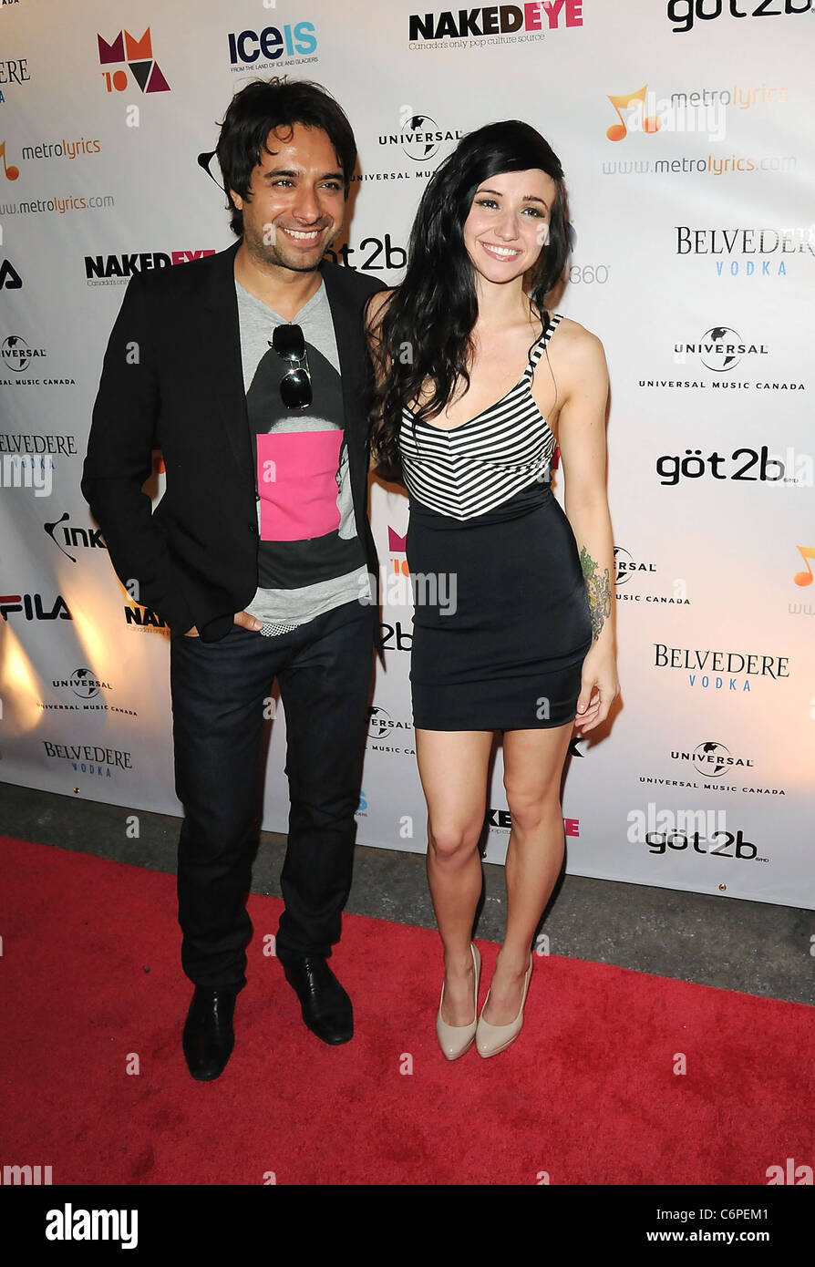 Jian Ghomeshi and Lights 2010 MuchMusic Video Awards - Afterparty Arrivals Toronto, Canada - 20.06.10 I.Kavanaugh Stock Photo