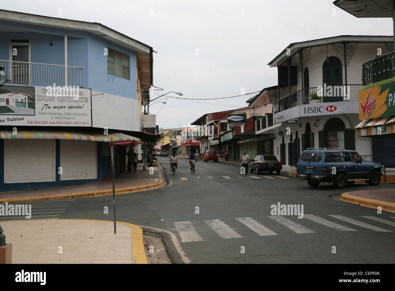 Las Tablas city in the Los Santos Province, Panama. Stock Photo