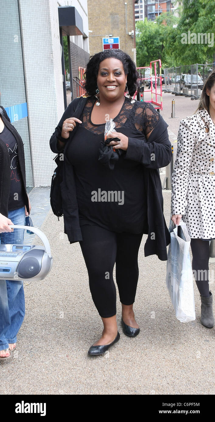 Alison Hammond Outside The ITV Studios London England Stock Photo Alamy