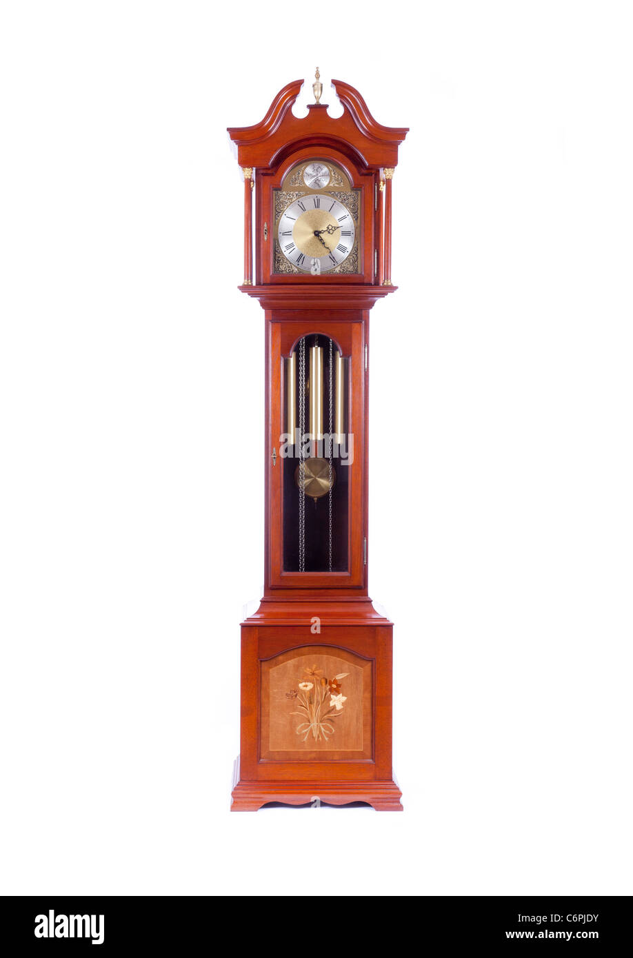 replica long case clock / grandfather clock Stock Photo