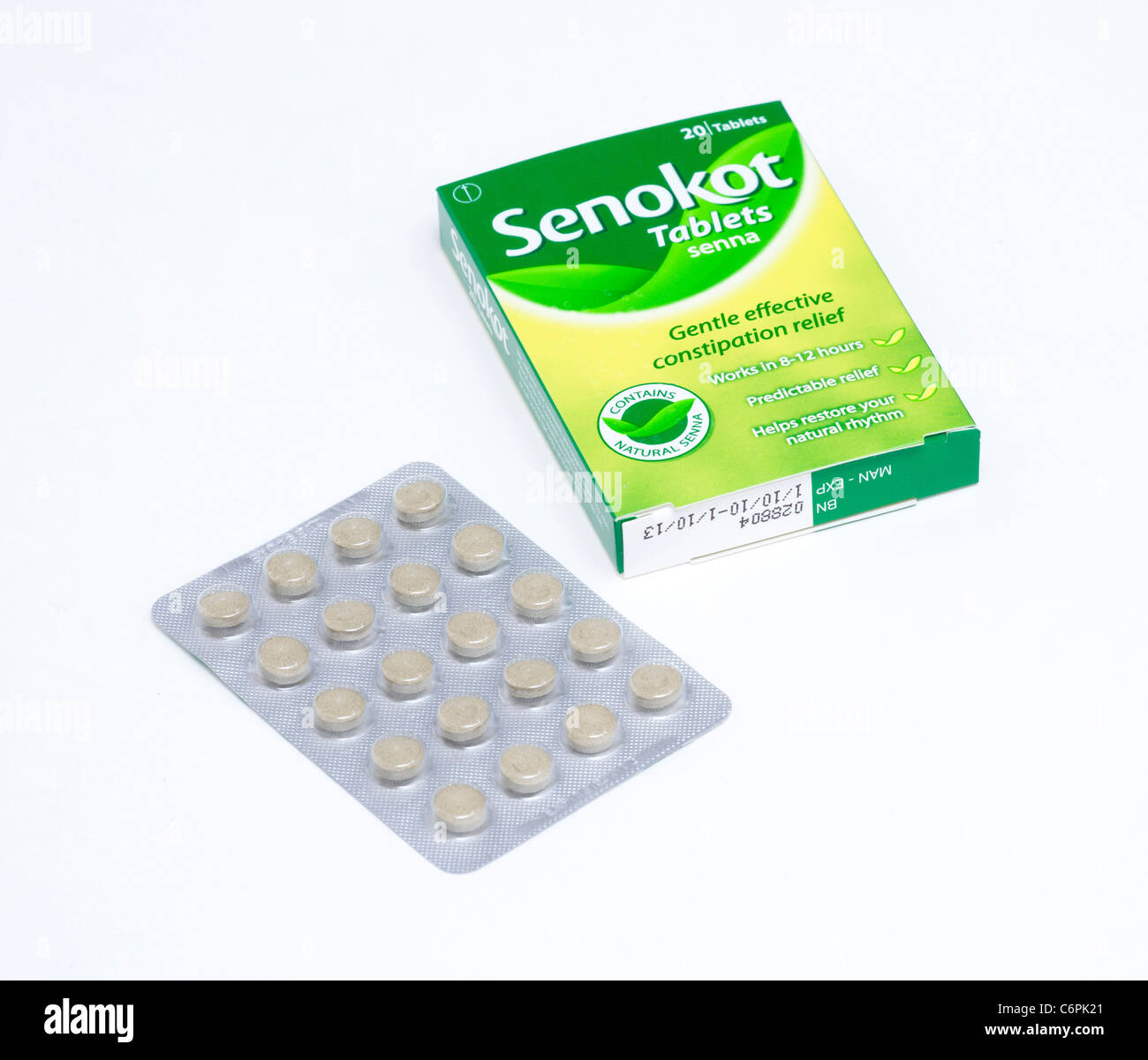 Senokot tablets Stock Photo
