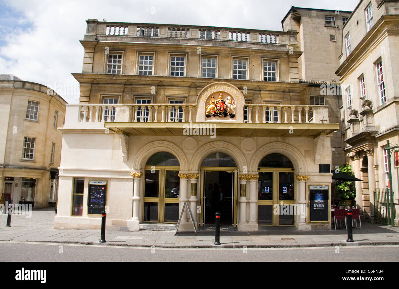 Front view of the Theatre Royal, Bath after its 2010 refurbishment Stock Photo - Alamy