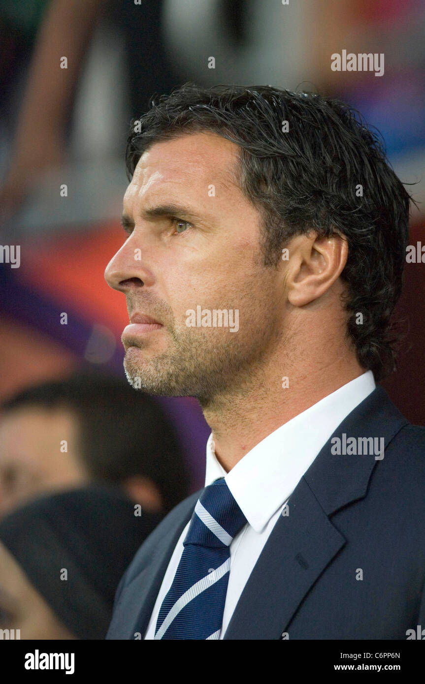 Gary Speed at the Euro 2012 Qualifying match - Wales v Montenegro at the Cardiff City Stadium.  ...:::EDITORIAL USE ONLY:::... Stock Photo