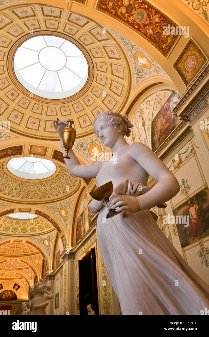 Gallery of Ancient Paintings at the Winter Palace of The State Hermitage Museum in St. Petersburg, Russia Stock Photo