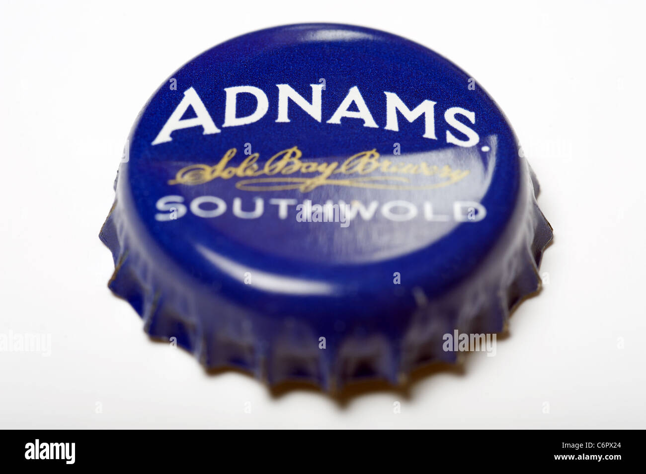 Adnams beer bottle top Stock Photo