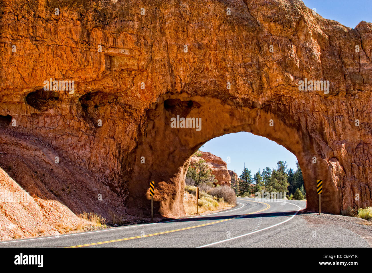 Entrance to Bryce Canyon National Park Stock Photo