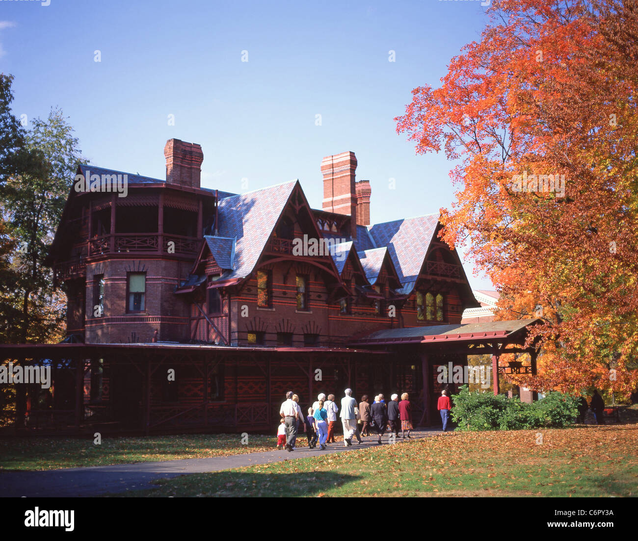 Mark Twain House Museum, Hartford, Connecticut, United States of America Stock Photo