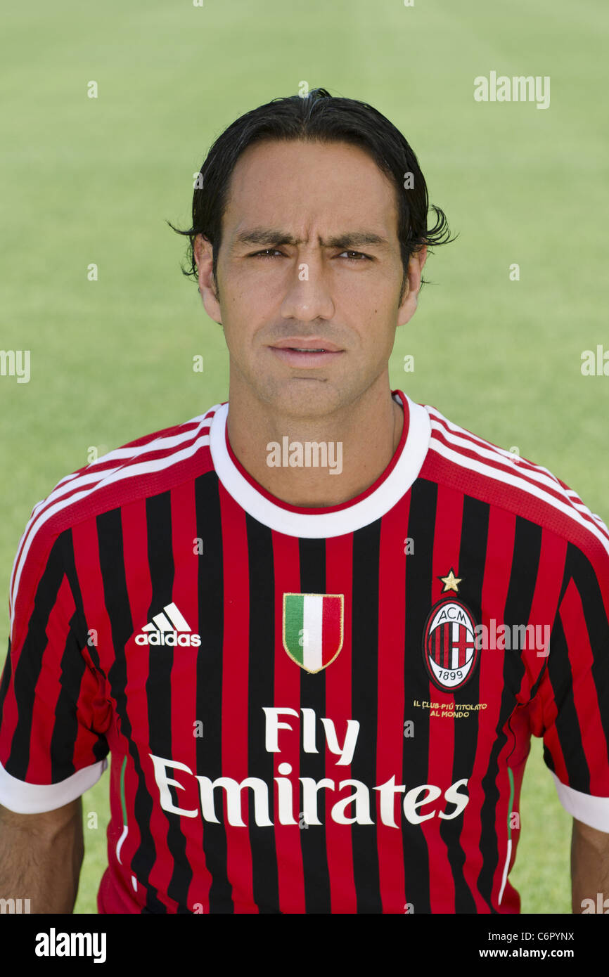 Alessandro Nesta (Milan), AUGUST 25, 2011 - Football / Soccer : AC Milan team photo session in Italy. (Photo by aicfoto/AFLO) Stock Photo