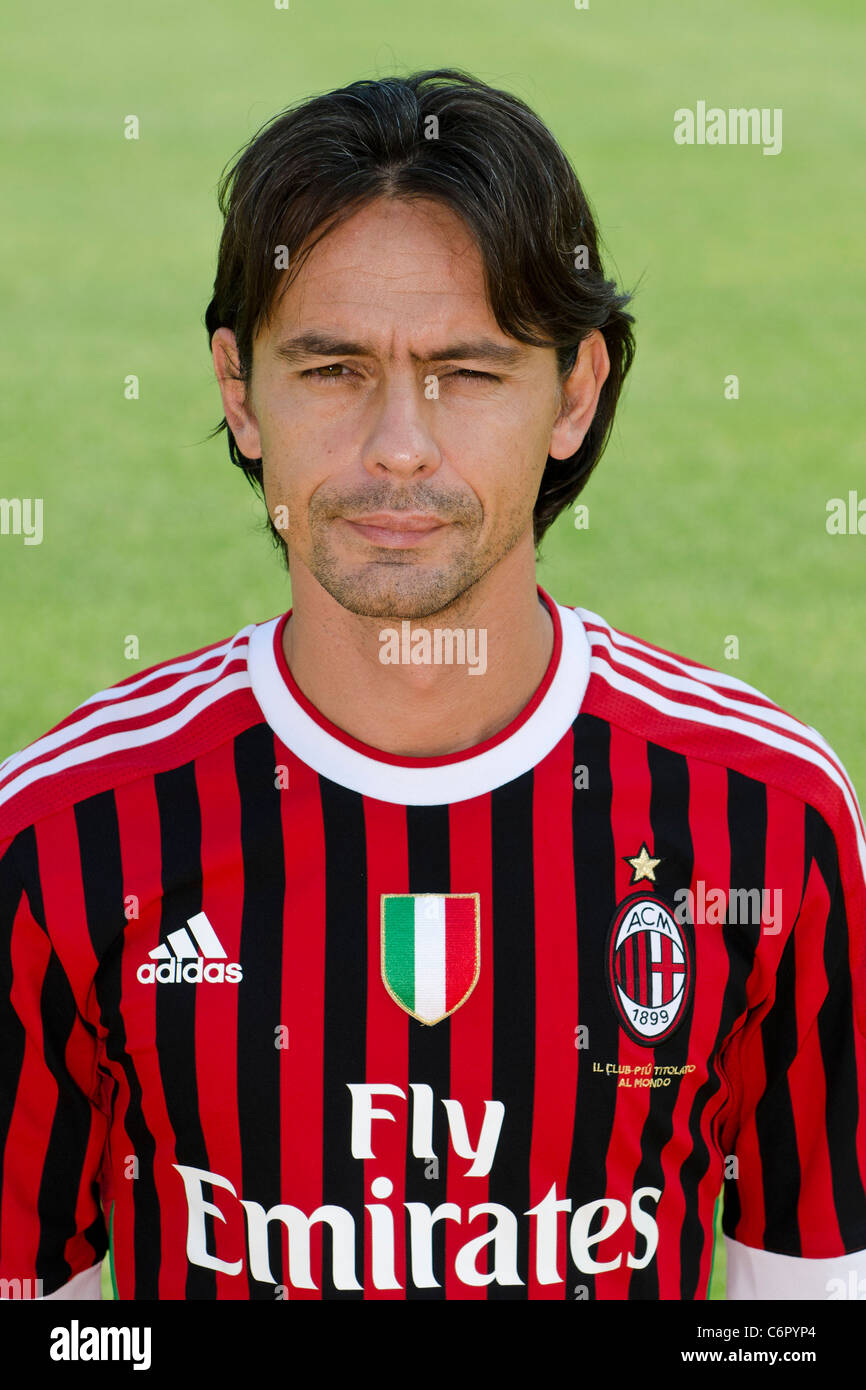 Filippo Inzaghi (Milan), AUGUST 25, 2011 - Football / Soccer : AC Milan team photo session in Italy. (Photo by aicfoto/AFLO) Stock Photo