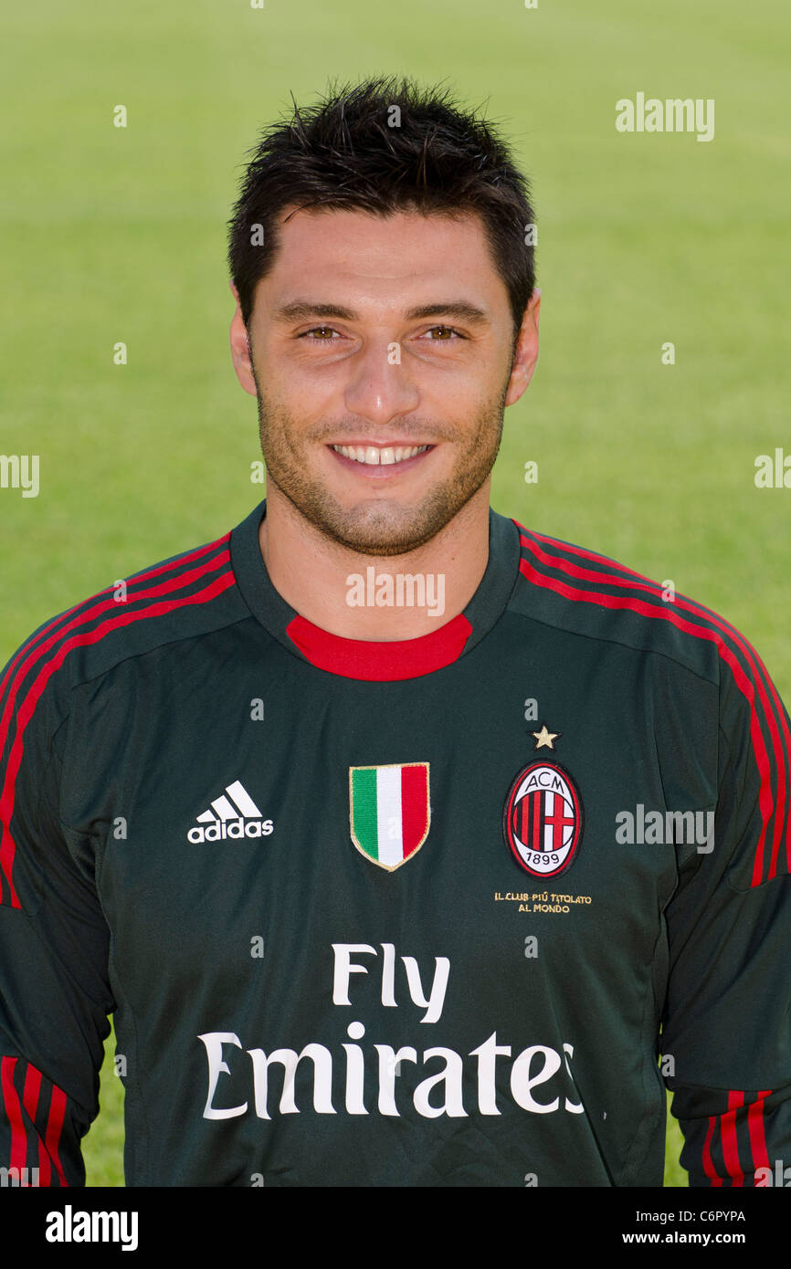 Marco Amelia (Milan), AUGUST 25, 2011 - Football / Soccer : AC Milan team photo session in Italy. (Photo by aicfoto/AFLO) Stock Photo