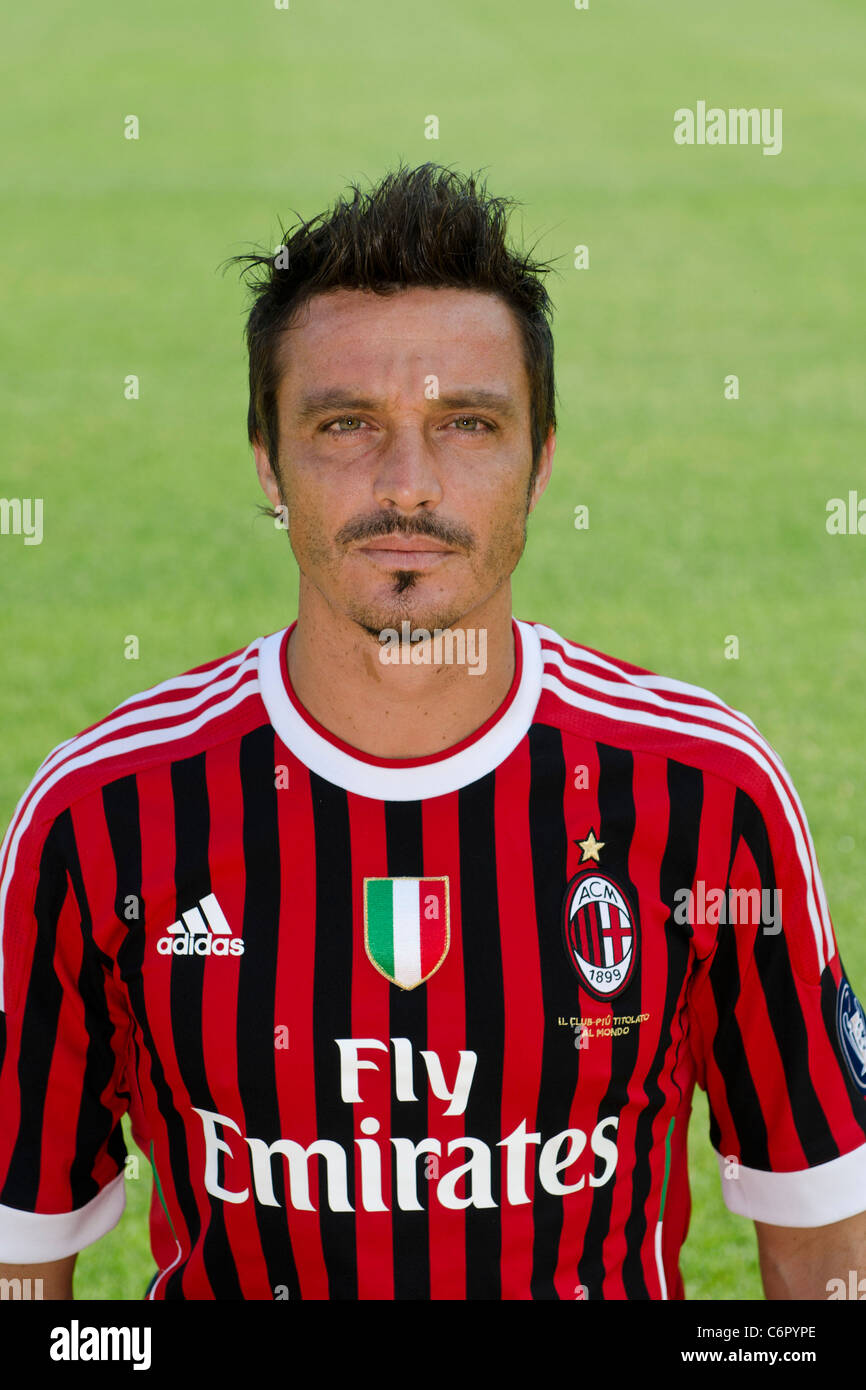Massimo Oddo (Milan), AUGUST 25, 2011 - Football / Soccer : AC Milan team photo session in Italy. (Photo by aicfoto/AFLO) Stock Photo