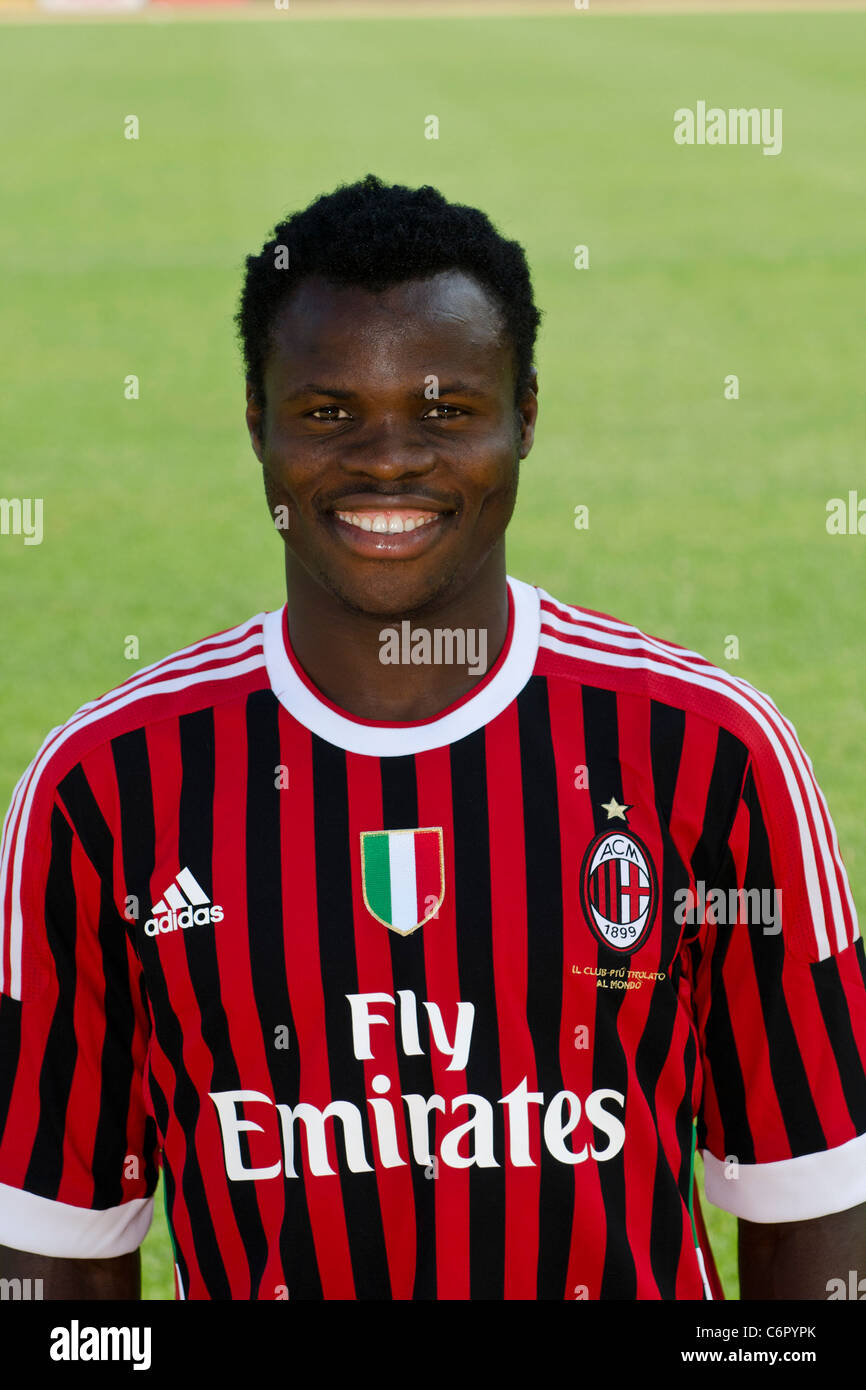 Taye Taiwo (Milan), AUGUST 25, 2011 - Football / Soccer : AC Milan team photo session in Italy. (Photo by aicfoto/AFLO) Stock Photo