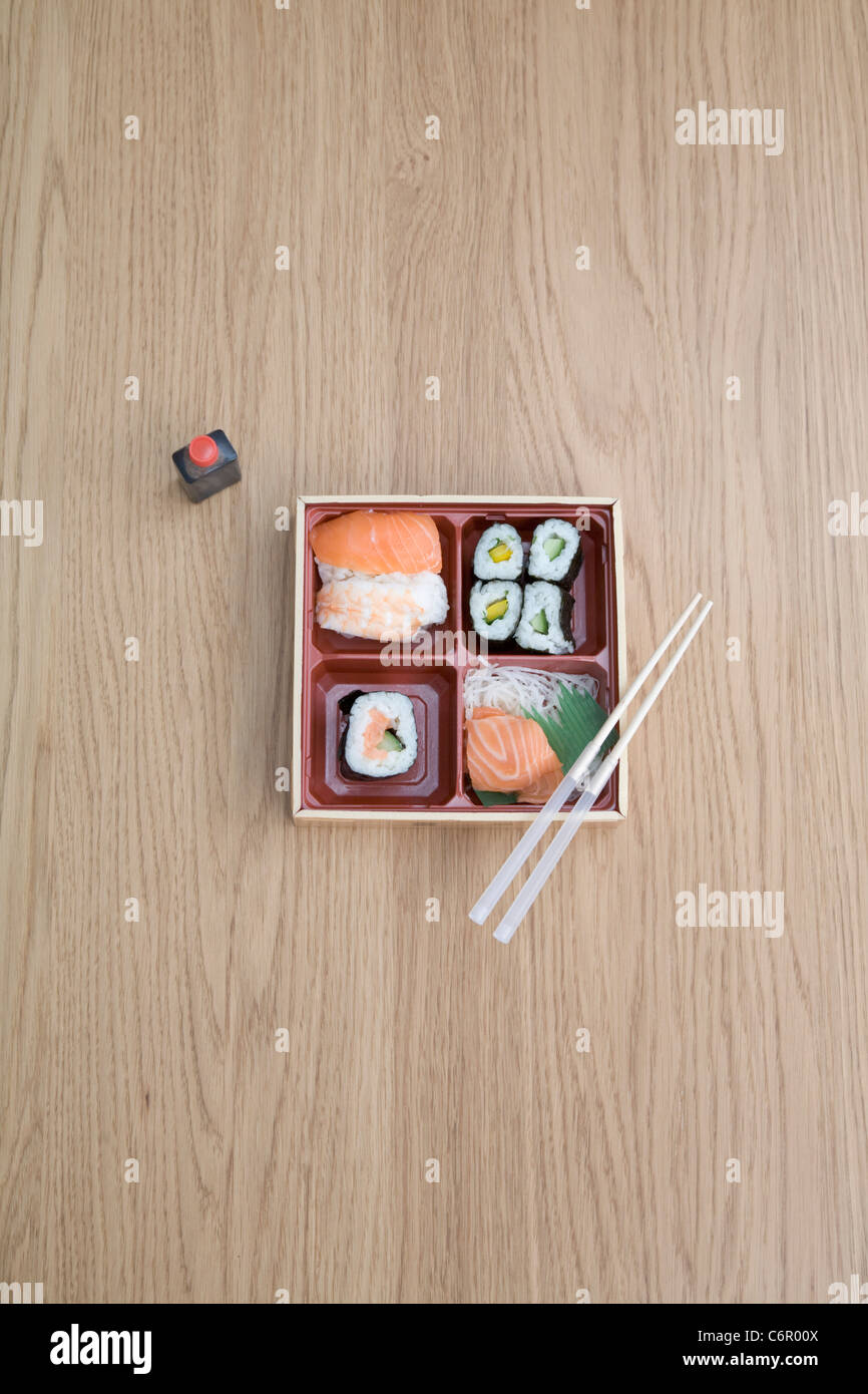 A Japanese Sushi box Stock Photo Alamy
