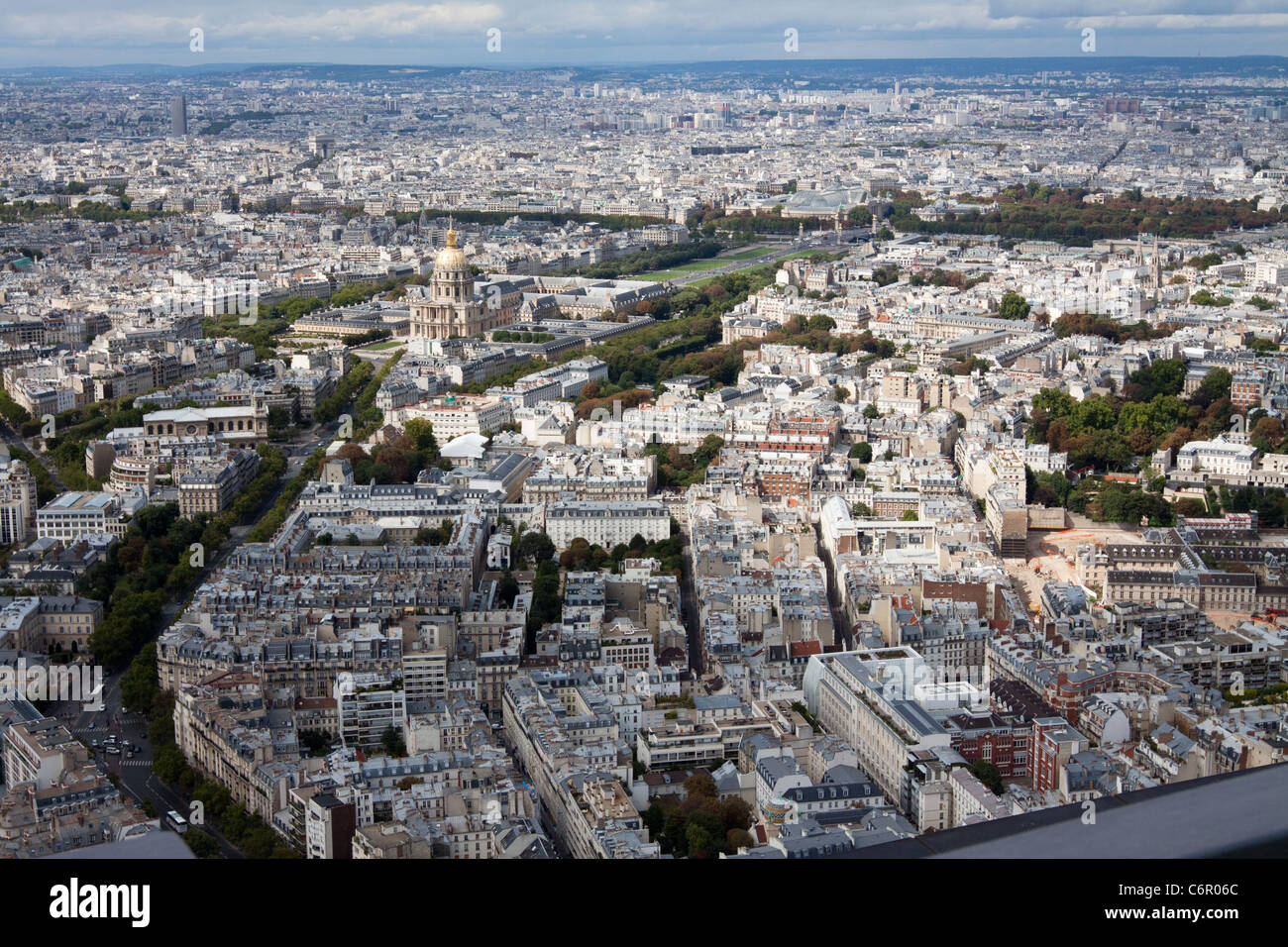 Aerial view of Paris Stock Photo Alamy