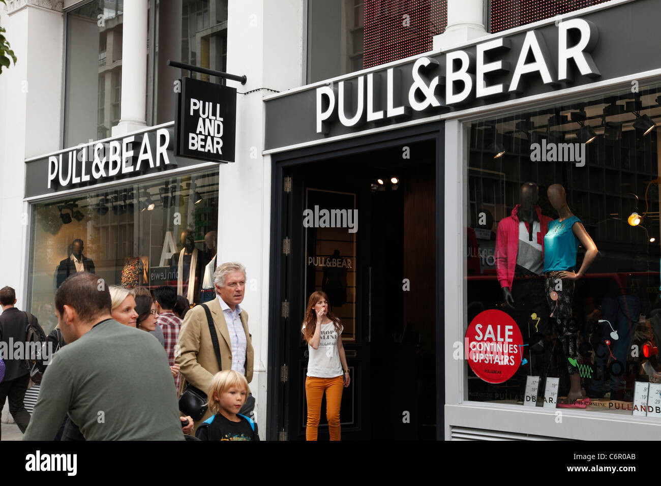 A Pull & Bear store on Oxford Street, London, England, U.K. Stock Photo
