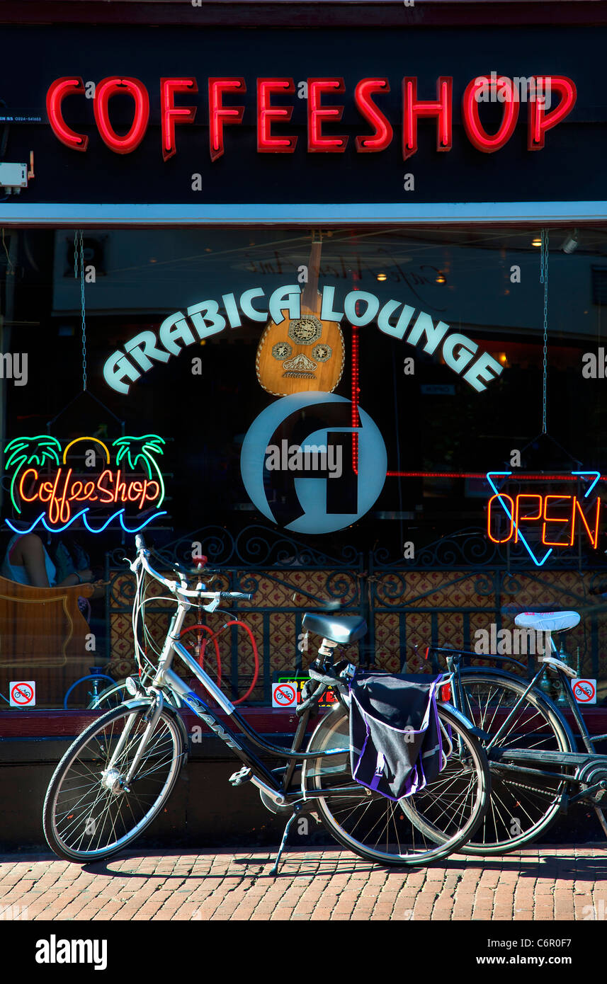 Europe, Netherlands, Coffee shop in Amsterdam Stock Photo Alamy