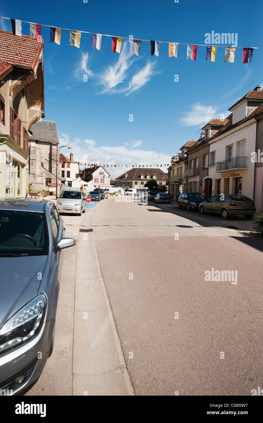 Rue Dite, Grand Rue running through the French village of Chaource