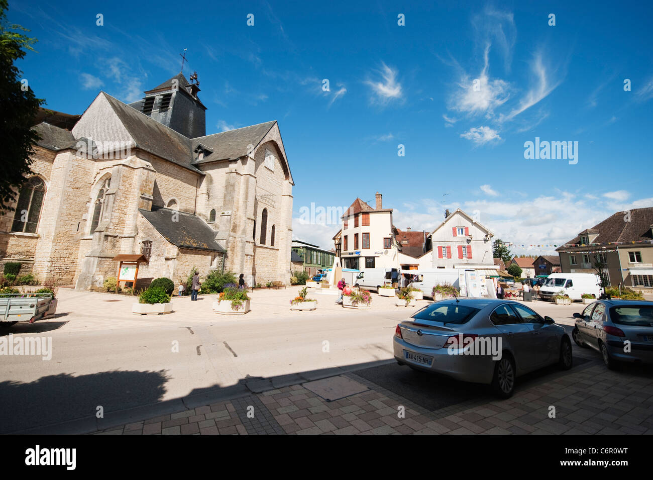 Church of Saint Jean Baptiste in the French village of Chaource in ...