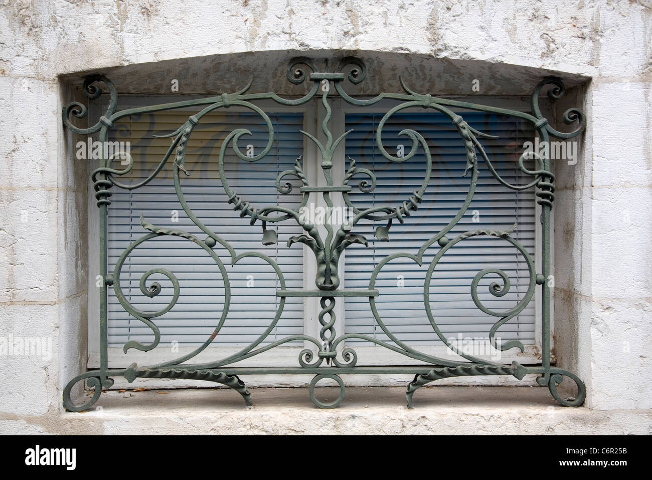 Decorative Window Security Grill In Geneva Stock Photo 38615287