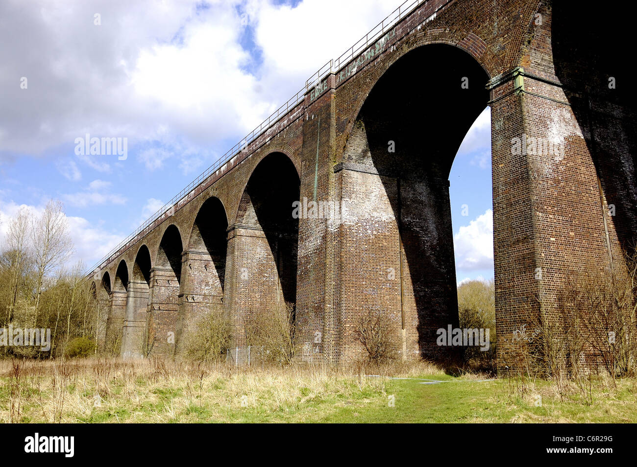 Reddish Vale Viaduct near Stockport Stock Photo