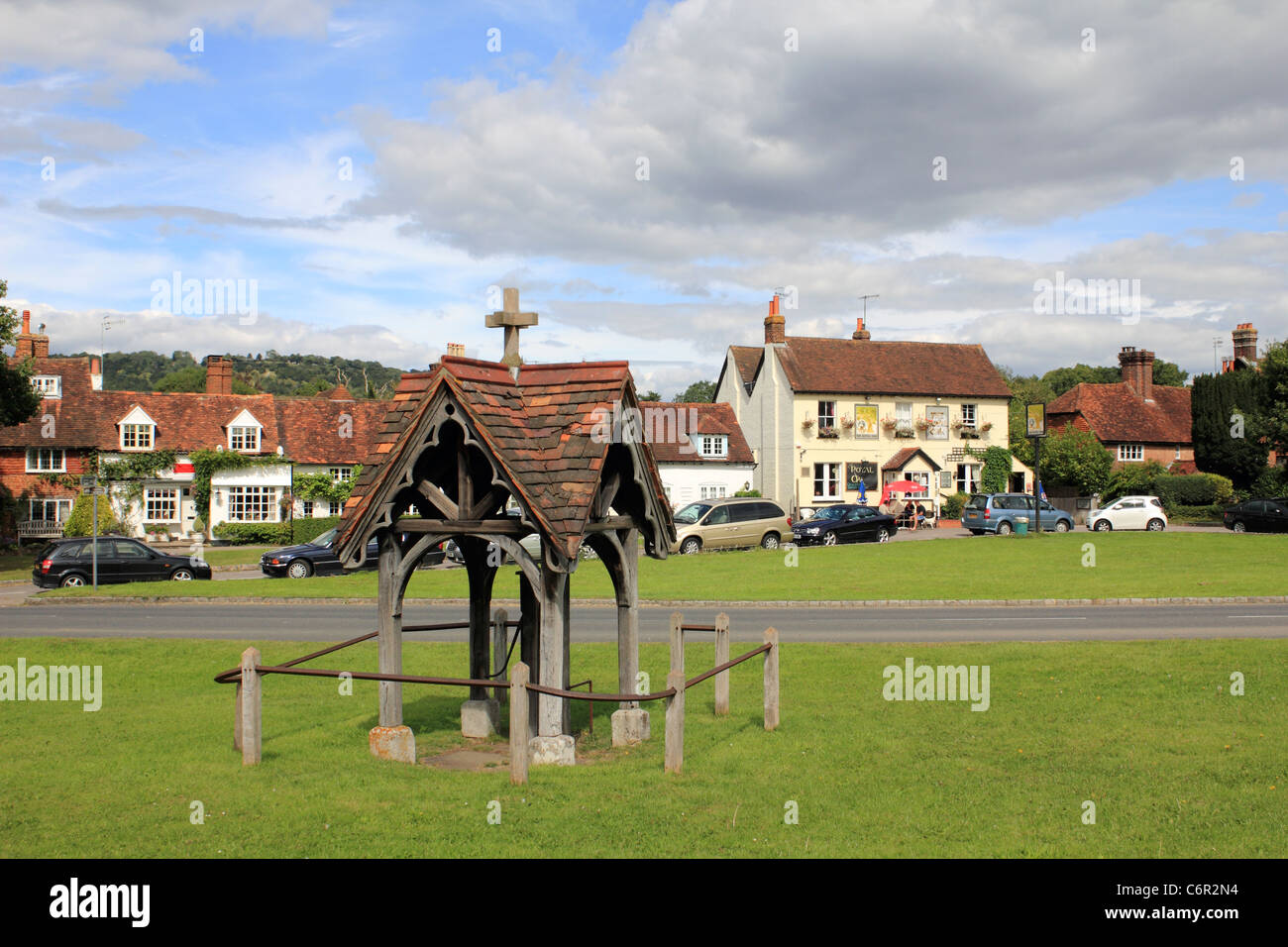 Brockham is a pretty village near Dorking, Surrey England UK Stock Photo