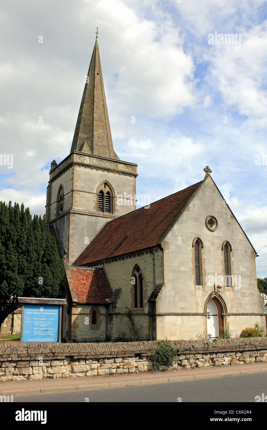 Christchurch at Brockham, a pretty village near Dorking, Surrey England