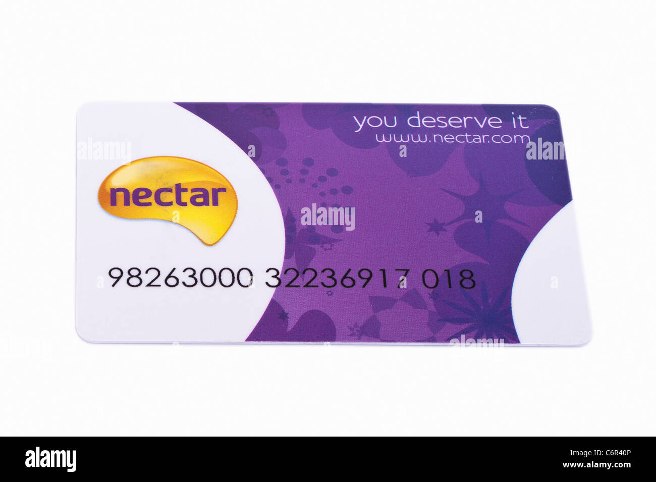 A nectar card from Sainsburys on a white background Stock Photo Alamy