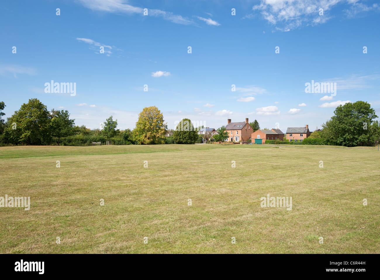 The village green in Upper Quinton, Warwickshire, England, UK Stock