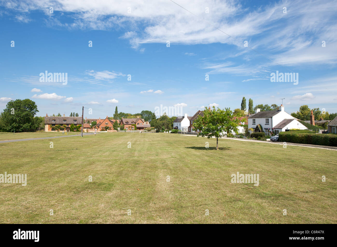 The village green in Upper Quinton, Warwickshire, England, UK Stock