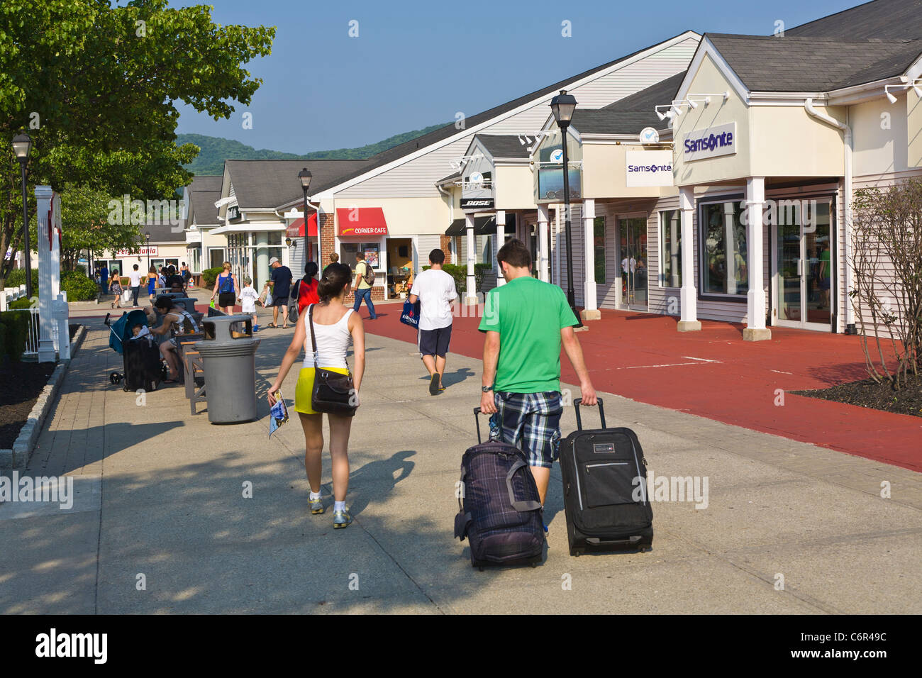 Woodbury Common Outlet Mall in the Hudson Valley town of Central Valley New  York Stock Photo - Alamy