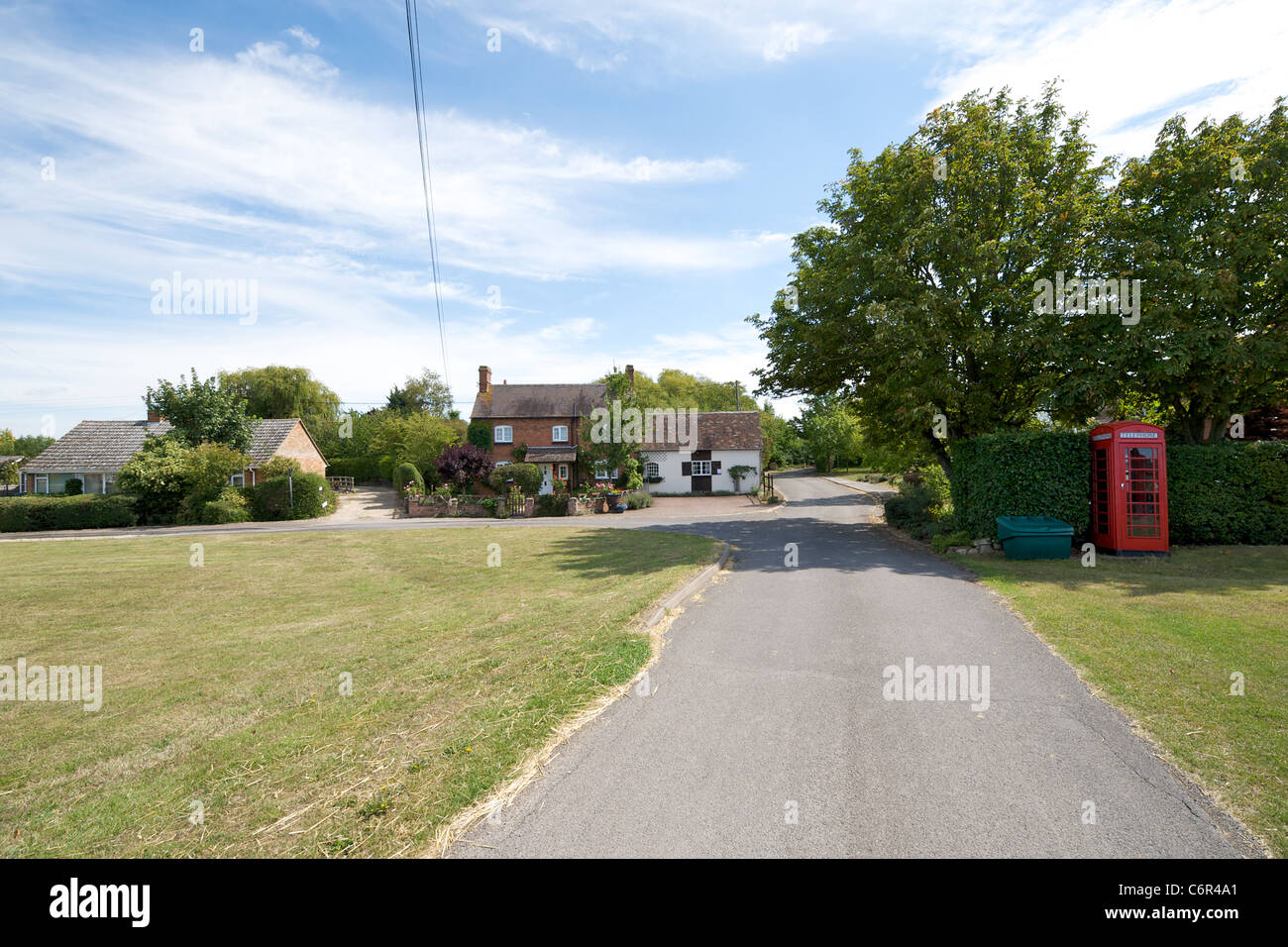 The village green in Upper Quinton, Warwickshire, England, UK Stock