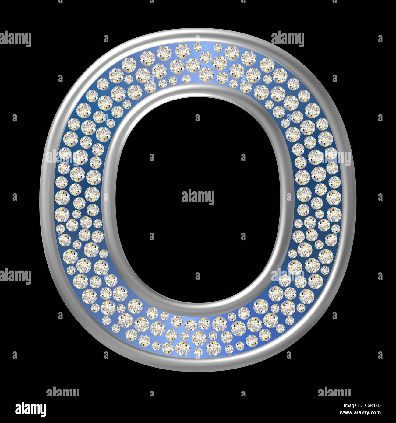 Diamond Letter Character Stock Photo - Alamy