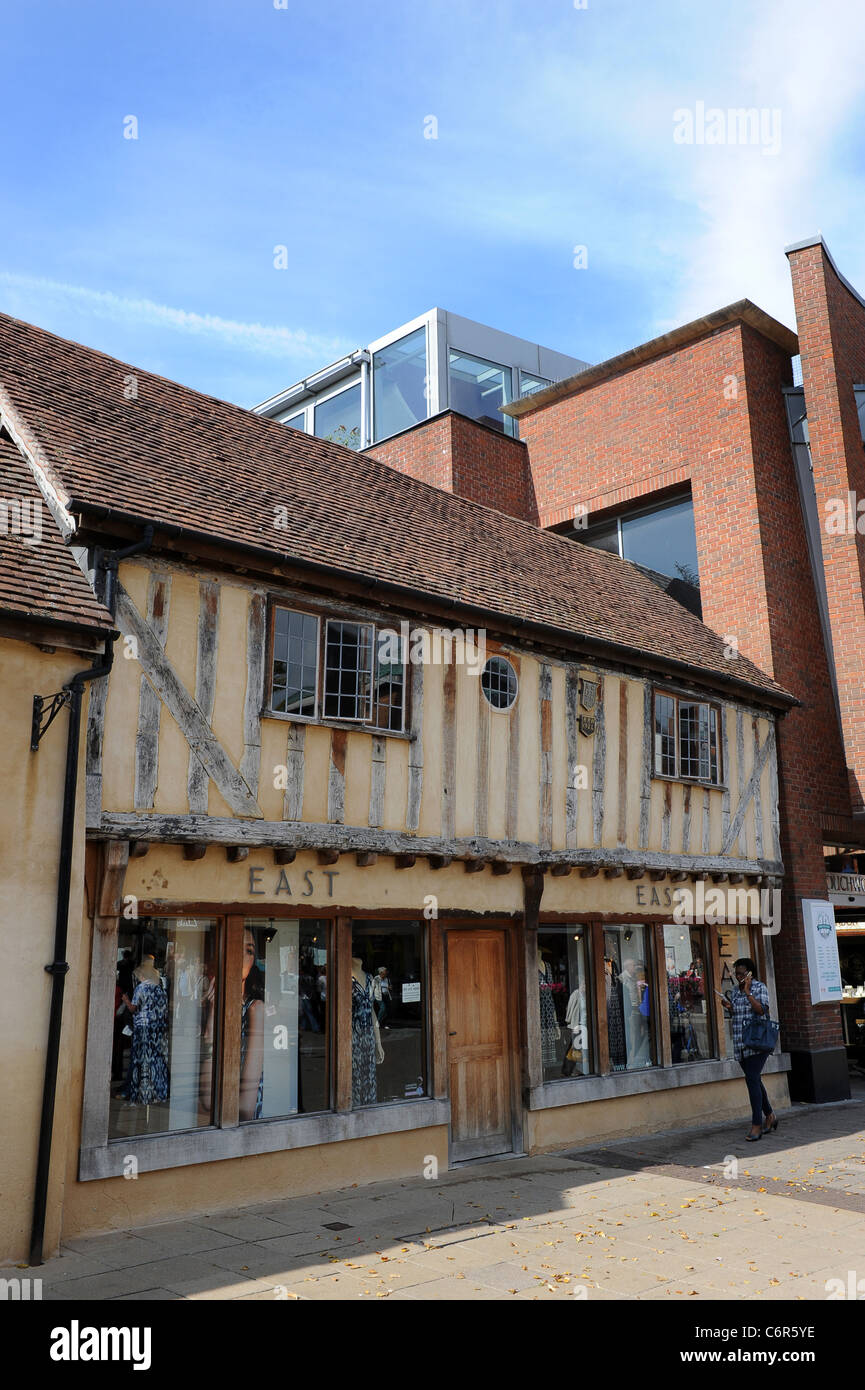 Solihull High Street in the West Midlands England Uk Stock Photo